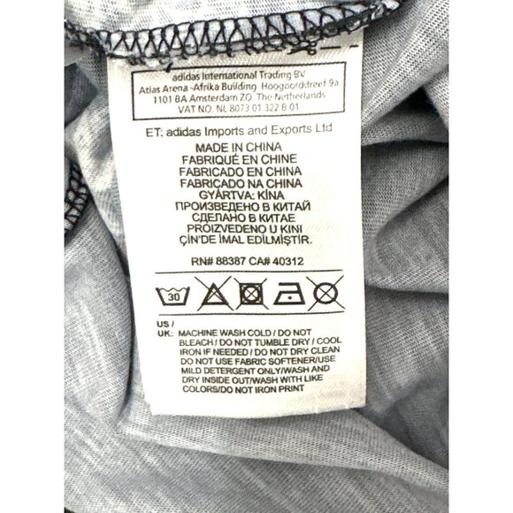 Adidas Originals Trefoil Crop Tank Floral Graphic Black White Large Athleisure - Picture 10 of 13